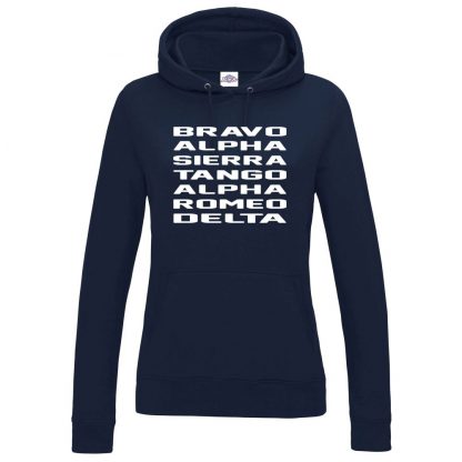 Ladies B.A.S.T.A.R.D Hoodie - Navy, 18