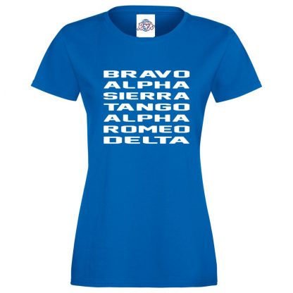 Ladies B.A.S.T.A.R.D T-Shirt - Royal Blue, 18