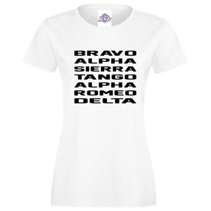 Ladies B.A.S.T.A.R.D T-Shirt - White, 18