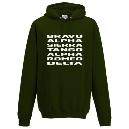 Mens B.A.S.T.A.R.D Hoodie - Forest Green, 2XL
