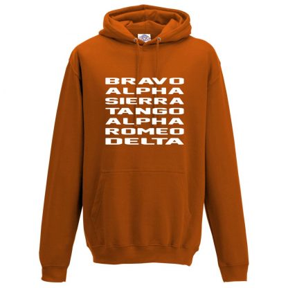 Mens B.A.S.T.A.R.D Hoodie - Orange, 2XL