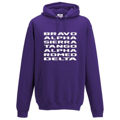 Mens B.A.S.T.A.R.D Hoodie - Purple, 3XL