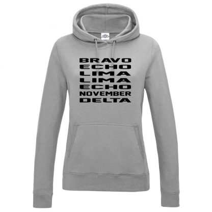 Ladies B.E.L.L.E.N.D Hoodie - Grey, 18