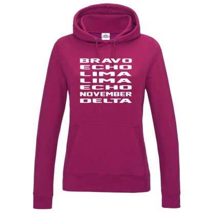 Ladies B.E.L.L.E.N.D Hoodie - Hot Pink, 18