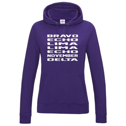 Ladies B.E.L.L.E.N.D Hoodie - Purple, 18