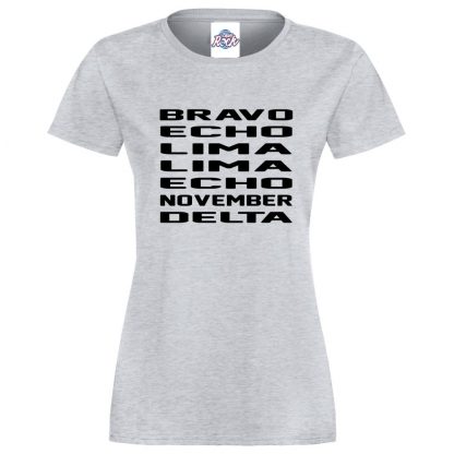 Ladies B.E.L.L.E.N.D T-Shirt - Heather Grey, 18