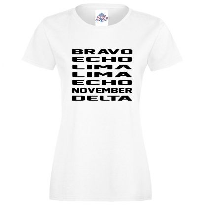 Ladies B.E.L.L.E.N.D T-Shirt - White, 18