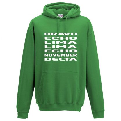 Mens B.E.L.L.E.N.D Hoodie - Kelly Green, 2XL