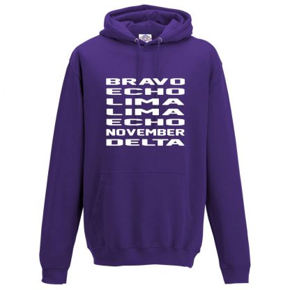 Mens B.E.L.L.E.N.D Hoodie - Purple, 3XL