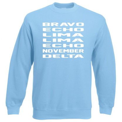 B.E.L.L.E.N.D Sweatshirt - Sky Blue, 2XL