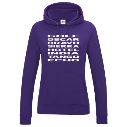 Ladies G.O.B.S.H.I.T.E Hoodie - Purple, 18