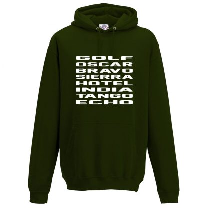 Mens G.O.B.S.H.I.T.E Hoodie - Forest Green, 2XL