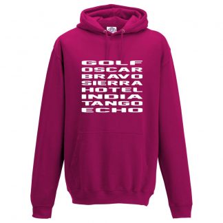 Mens G.O.B.S.H.I.T.E Hoodie - Hot Pink, 2XL