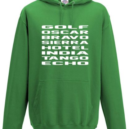 Mens G.O.B.S.H.I.T.E Hoodie - Kelly Green, 2XL