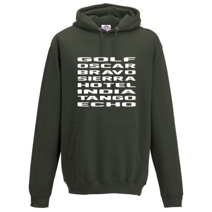 Mens G.O.B.S.H.I.T.E Hoodie - Olive Green, 2XL