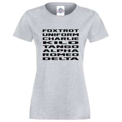 Ladies F.U.C.K.T.A.R.D T-Shirt - Heather Grey, 18