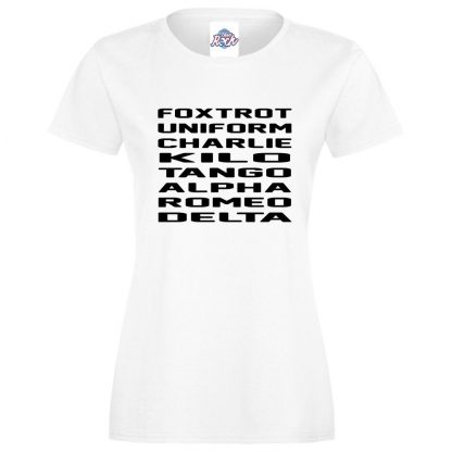 Ladies F.U.C.K.T.A.R.D T-Shirt - White, 18