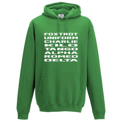 Mens F.U.C.K.T.A.R.D Hoodie - Kelly Green, 2XL