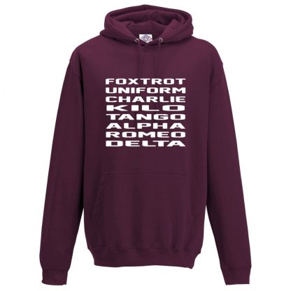 Mens F.U.C.K.T.A.R.D Hoodie - Maroon, 2XL