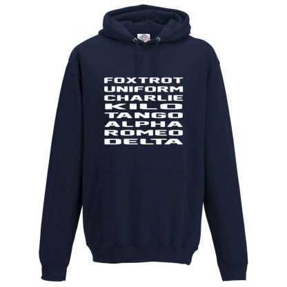 Mens F.U.C.K.T.A.R.D Hoodie - Navy, 5XL