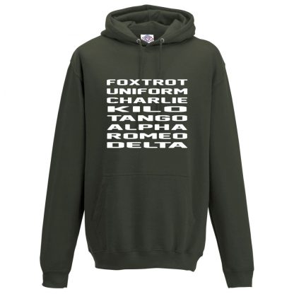 Mens F.U.C.K.T.A.R.D Hoodie - Olive Green, 2XL