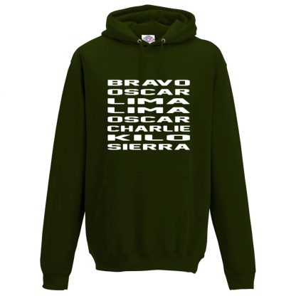 Mens B.O.L.L.O.C.K.S Hoodie - Forest Green, 2XL