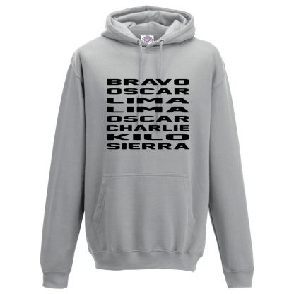 Mens B.O.L.L.O.C.K.S Hoodie - Charcoal, 2XL