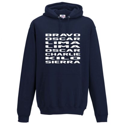 Mens B.O.L.L.O.C.K.S Hoodie - Navy, 5XL