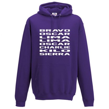 Mens B.O.L.L.O.C.K.S Hoodie - Purple, 3XL