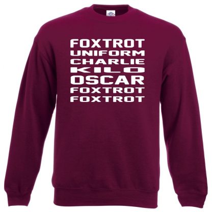 F.U.C.K.O.F.F Sweatshirt - Maroon, 2XL