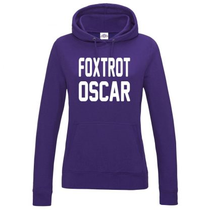 Ladies FOXTROT OSCAR Hoodie - Purple, 18