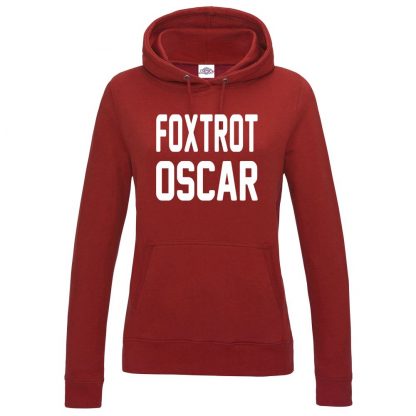 Ladies FOXTROT OSCAR Hoodie - Red, 18