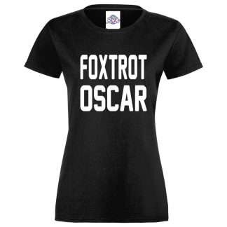 Ladies FOXTROT OSCAR T-Shirt - Black, 18