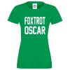 Ladies FOXTROT OSCAR T-Shirt - Kelly Green, 18