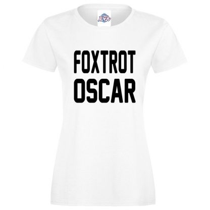 Ladies FOXTROT OSCAR T-Shirt - White, 18