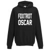 Mens FOXTROT OSCAR Hoodie - Black, 5XL