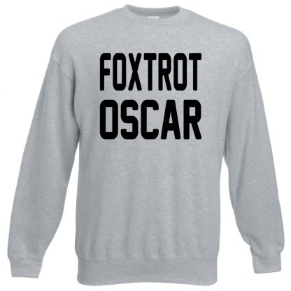 FOXTROT OSCAR Sweatshirt - Grey, 3XL