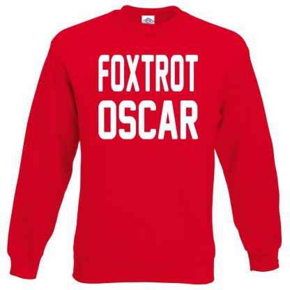 FOXTROT OSCAR Sweatshirt - Red, 2XL