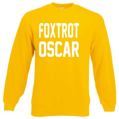 FOXTROT OSCAR Sweatshirt - Yellow, 2XL