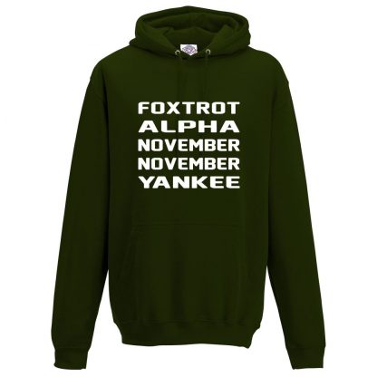 Mens F.A.N.N.Y Hoodie - Forest Green, 2XL