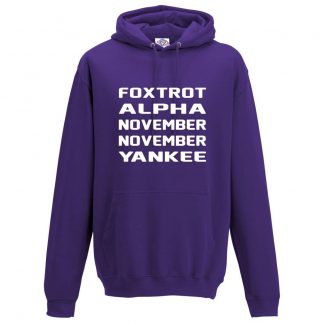 Mens F.A.N.N.Y Hoodie - Purple, 3XL