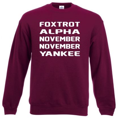 F.A.N.N.Y Sweatshirt - Maroon, 2XL