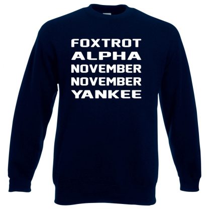 F.A.N.N.Y Sweatshirt - Navy, 3XL