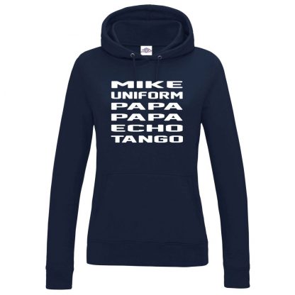 Ladies M.U.P.P.E.T Hoodie - Navy, 18