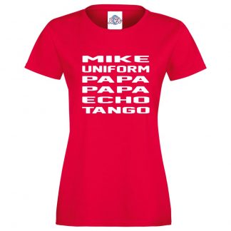 Ladies M.U.P.P.E.T T-Shirt - Red, 18