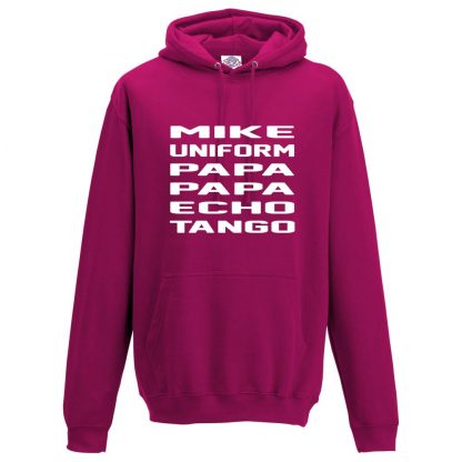 Mens M.U.P.P.E.T Hoodie - Hot Pink, 2XL