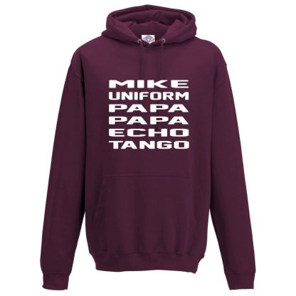 Mens M.U.P.P.E.T Hoodie - Maroon, 2XL