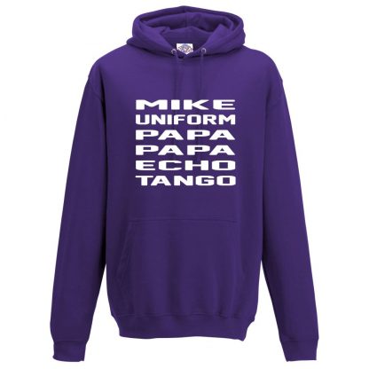 Mens M.U.P.P.E.T Hoodie - Purple, 3XL