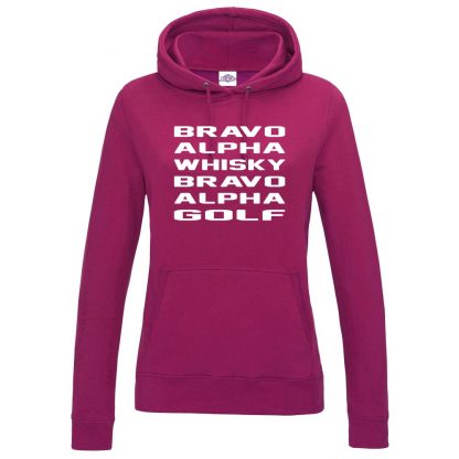 Ladies B.A.W.B.A.G Hoodie - Hot Pink, 18