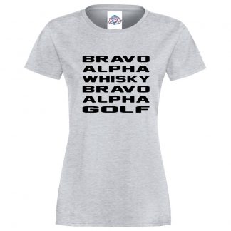 Ladies B.A.W.B.A.G T-Shirt - Heather Grey, 18